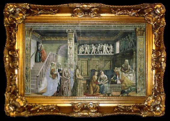 framed  Domenico Ghirlandaio Our Lady of the birth of, ta009-2